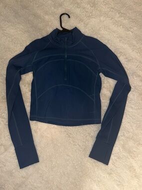 Amazon Deep Blue Quarter-Zip Athletic Top